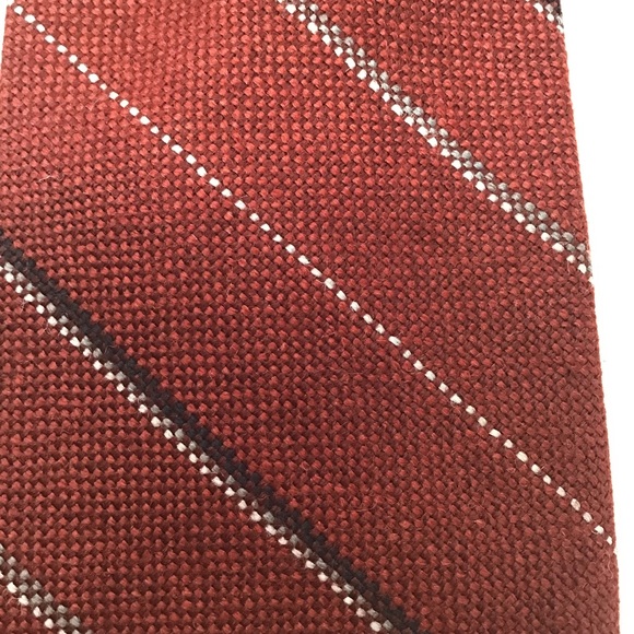 100% Lamb’s Wool Striped Necktie - Picture 6 of 7